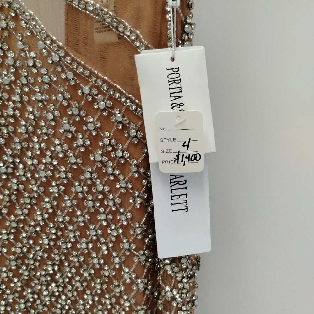 Portia and Scarlett Rhinestone Embellished Gown 4 - Picture 4 of 12